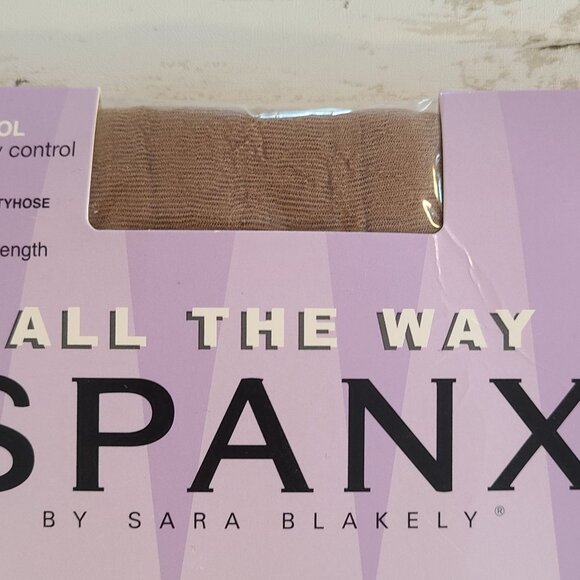 Spanx All the Way Super Control Full Length Pantyhose NEW Size D Nude - Picture 3 of 5